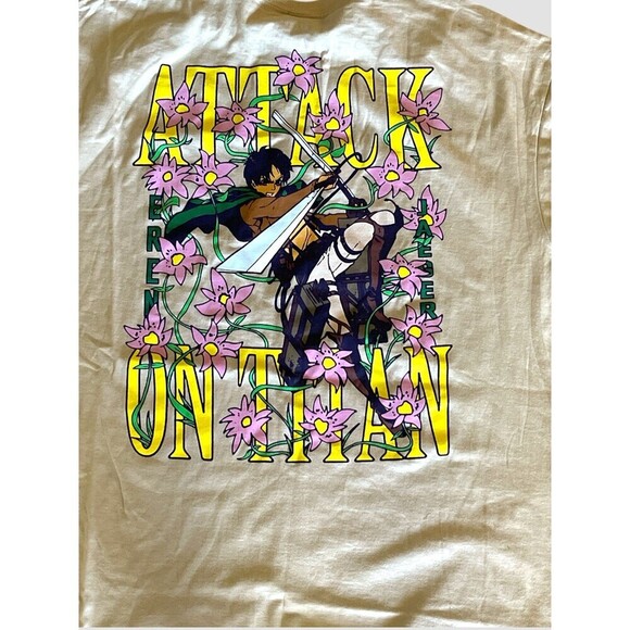 Men’s Graphic Tees T-shirts Size Large Marvel Deadpool & Attack on Titans NWOT - Picture 5 of 6